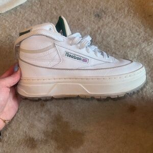 Reebok high tops with platform
